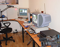 Video editing suite in Nkotnes Parks