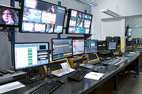 BTV studio gallery control room