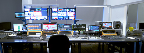 BTV studio gallery control room