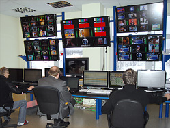 Latvian DVB-T/IPTV head-end - control room