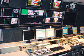 LNK playout studio - Grass Valley Maestro systems for LNK, TV1 and additional channels in future