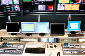 LNK playout studio - Grass Valley Maestro systems for LNK, TV1 and additional channels in future