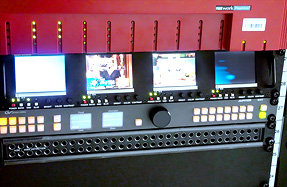 LNT automated playout system machine control room - Grass Valley Jupiter control