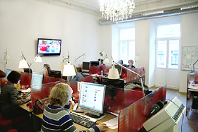 Lietuvos Rytas TV - journalists workplaces