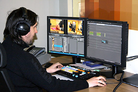 Lietuvos Rytas TV - news editing facility