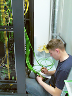 Equipment installation at TV3 Riga facility