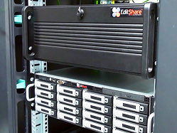 Equipment installation at TV3 Riga facility