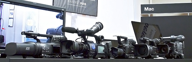 Camera tests at Hannu Pro showroom in Riga