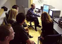 Video editing class in Janis Rozentals' Riga Art College