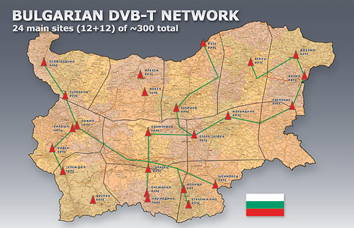 Projected development of Bulgarian DVB-T network