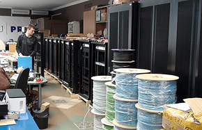 Racks have been prepared for installation