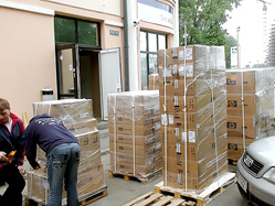 Equipment prepared for shipment