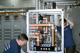 Combiner installation at Varna transmission centre