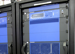 The installation of Thomson transmitters