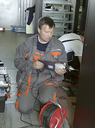 The installation of Thomson transmitters