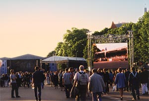 Megascreen video wall in Rga, Hanza days